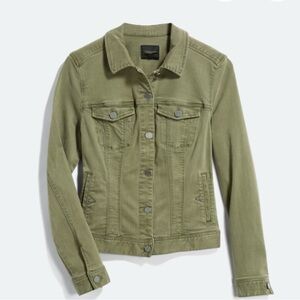 Liverpool denim jacket size small olive green